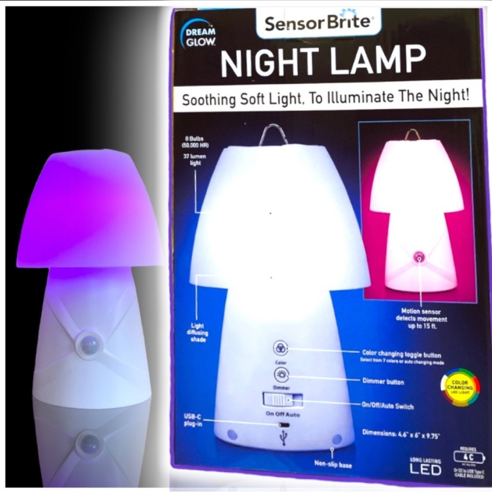 đ Color Changing LED Table Lamp ~ Night Lamp ~ Lantern ~ Unisex ~ All ages - Picture 6 of 16